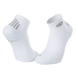 Chaussettes run elite blanc/gris